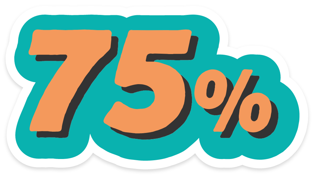 75%